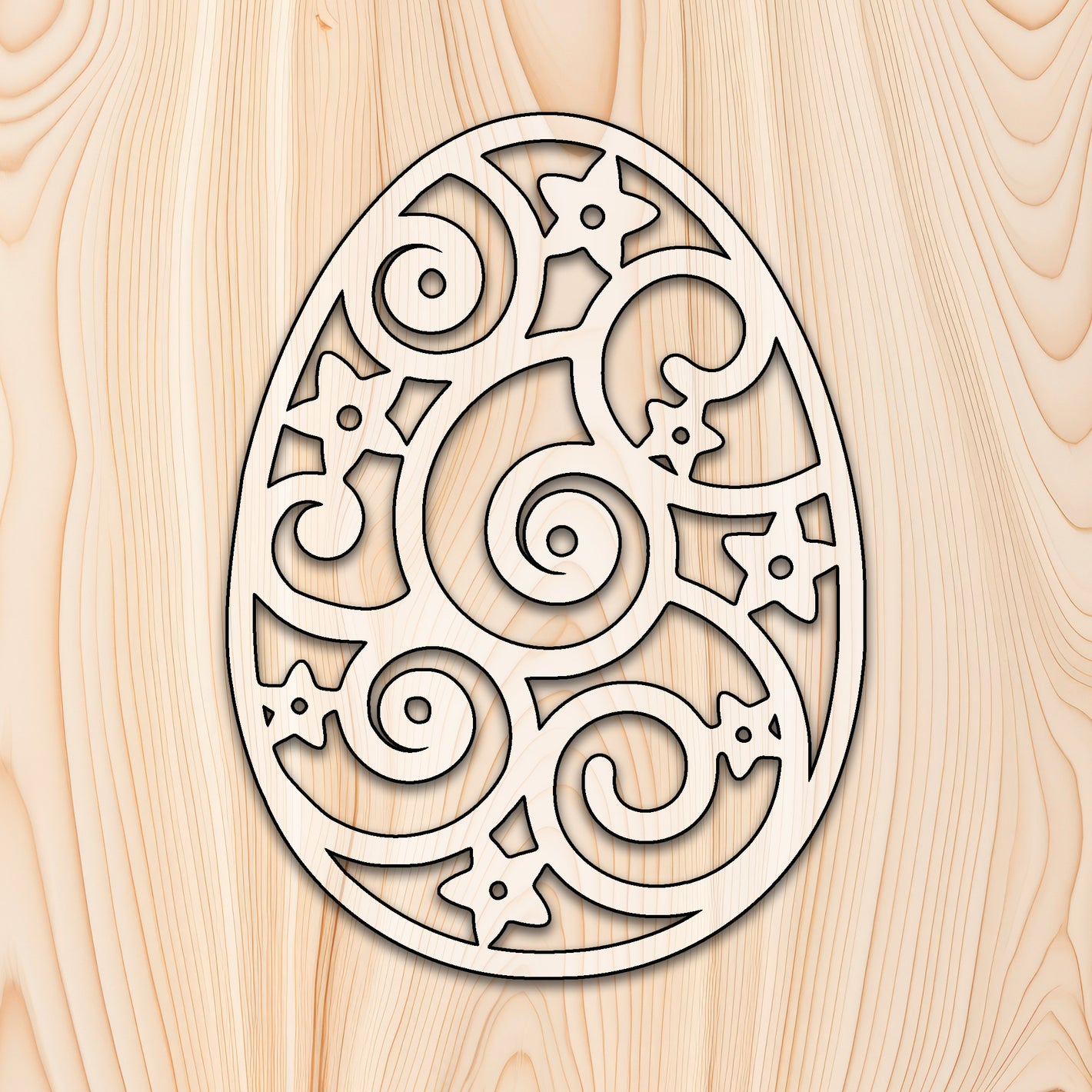 Easter Egg Star Design Acrylic Craft Cutout