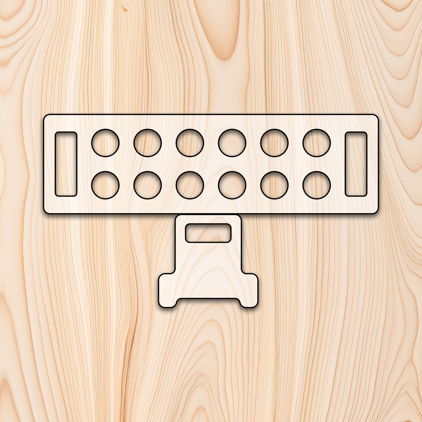 Stackable Egg Tray with Additional Leg Template Router Template
