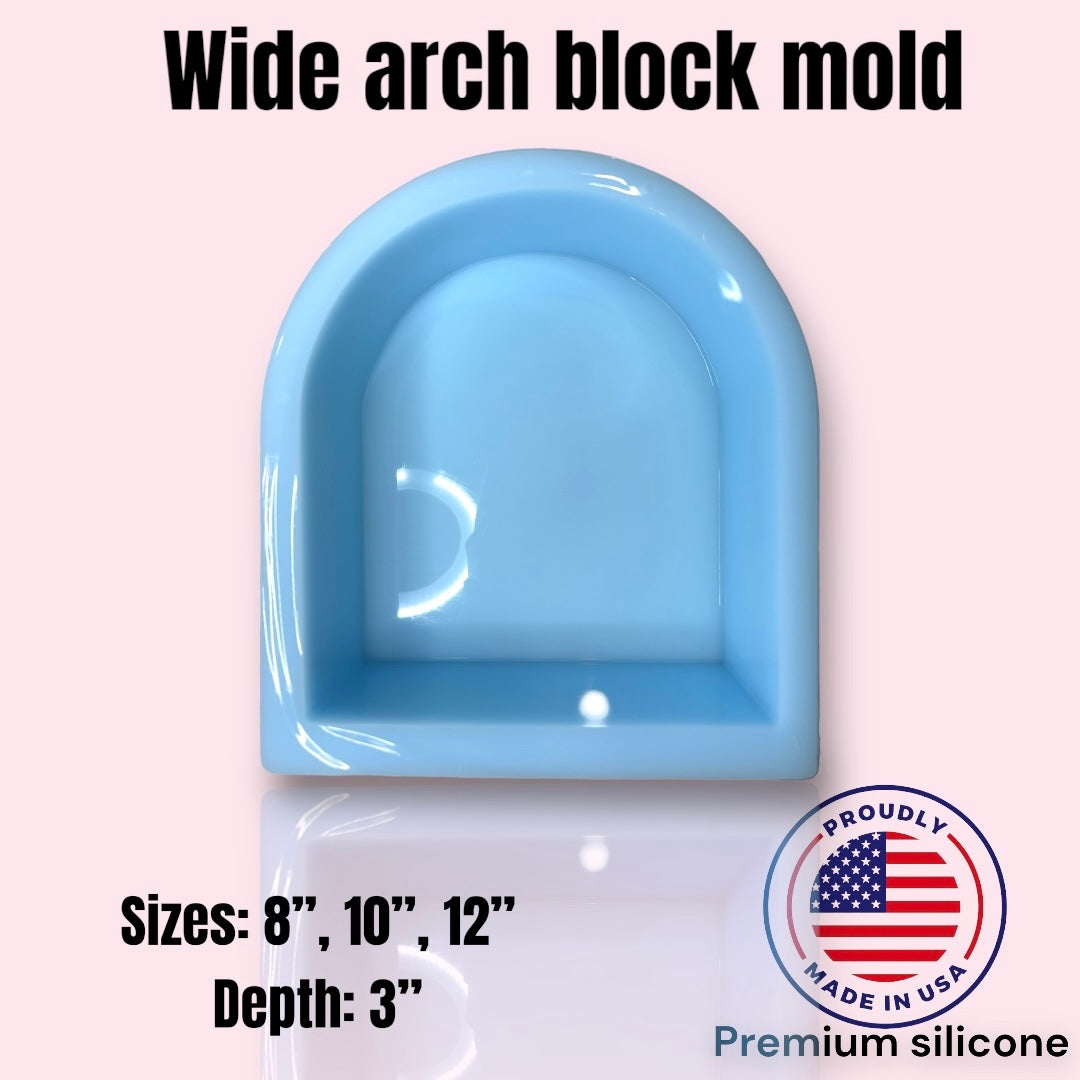 3" Deep Wide Arch Block Mold