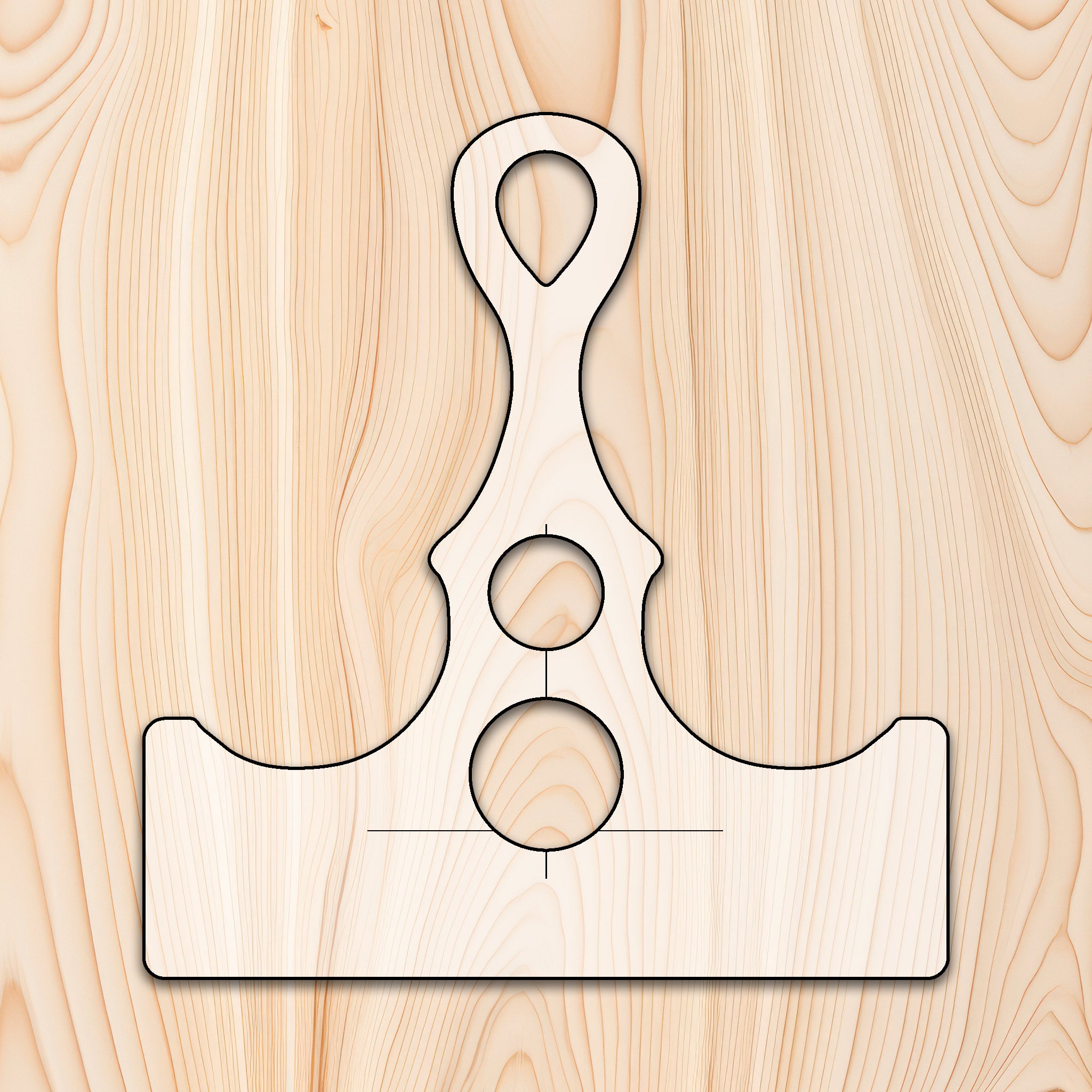 Gourmet Loop Cutting Board Or Charcuterie Board Handle Router Template