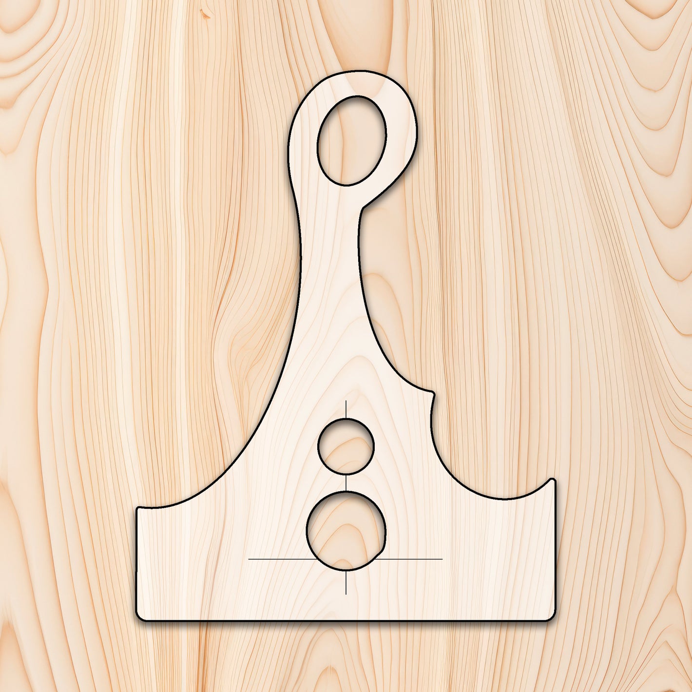 Cleaver Style Cutting Board or Charcuterie Board Handle Router Template