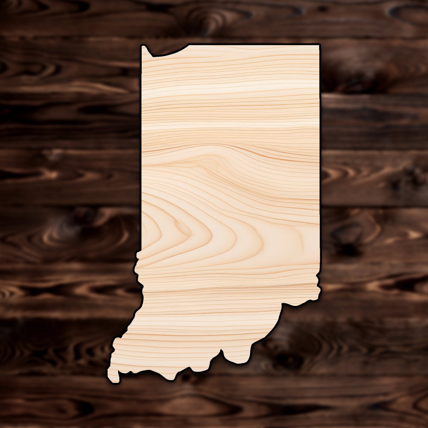 Indiana State Plywood Craft Shape