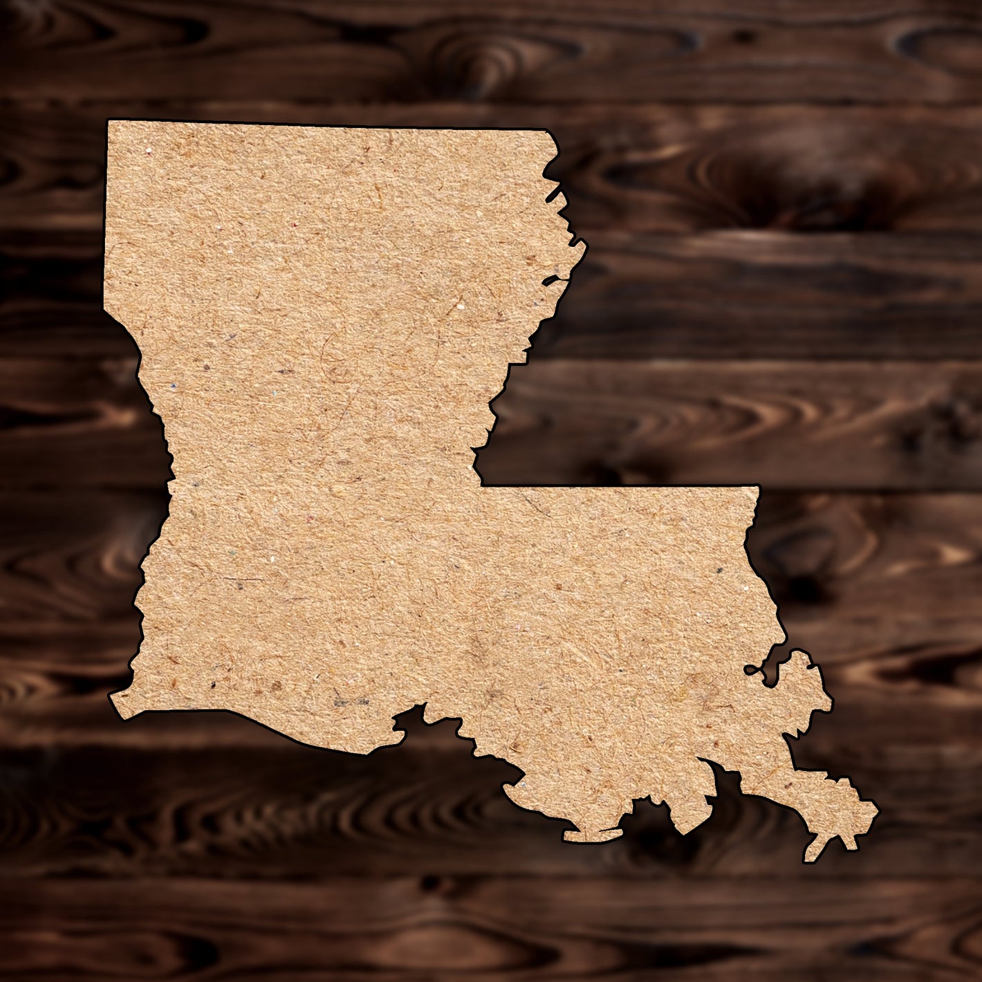 Louisiana State MDF Cutout