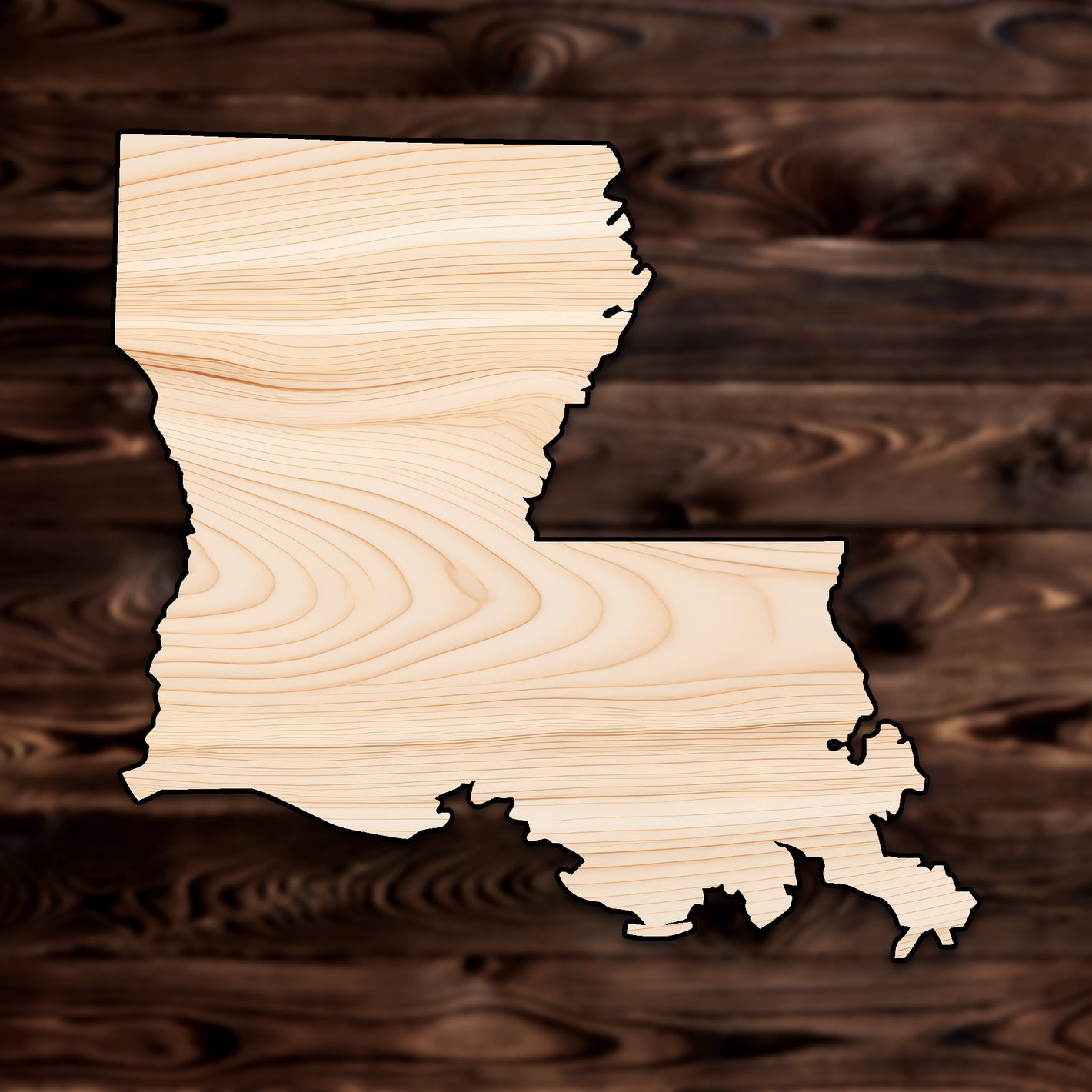 Louisiana State Plywood Craft Shape