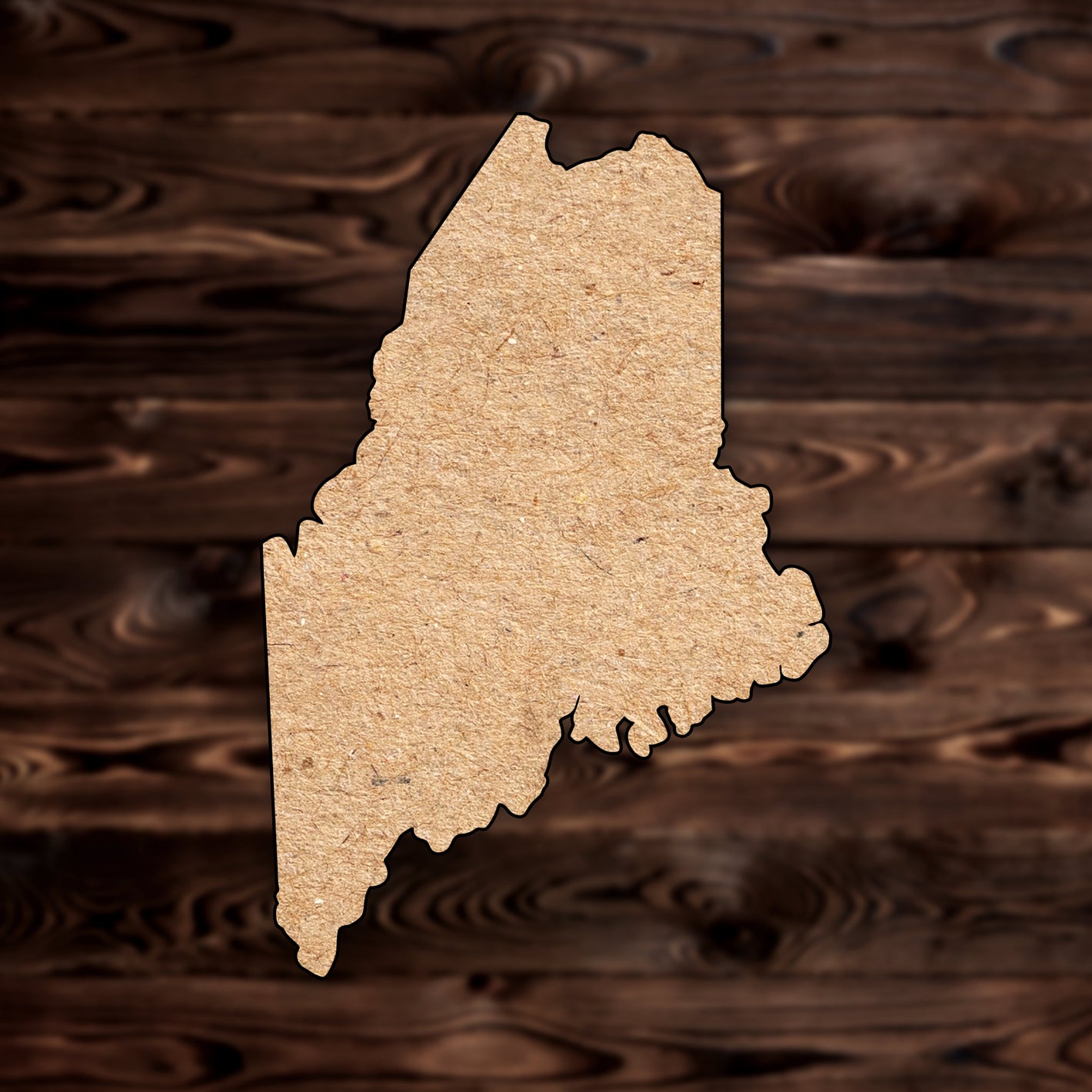 Maine State MDF Cutout