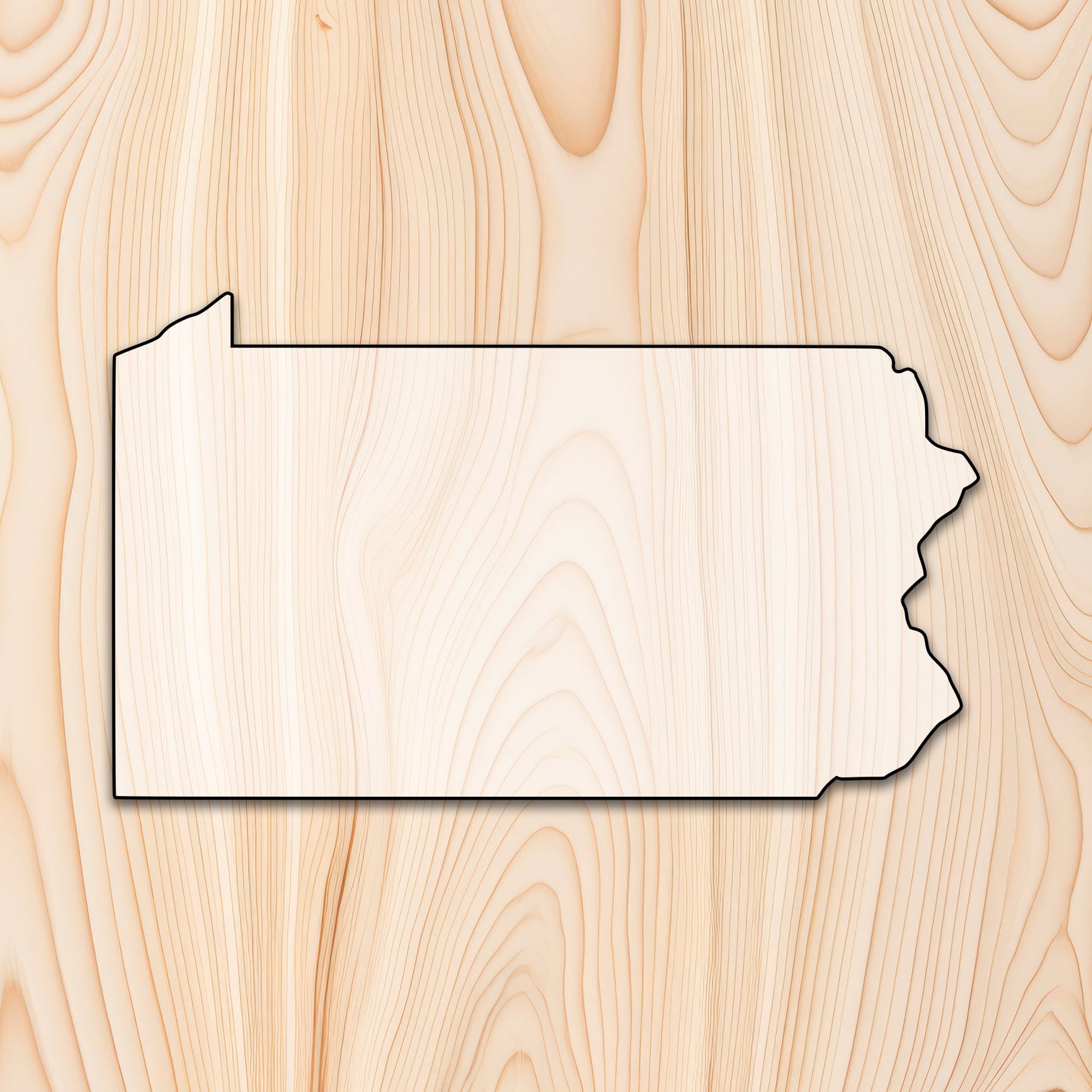 Pennsylvania State Acrylic Craft Cutout