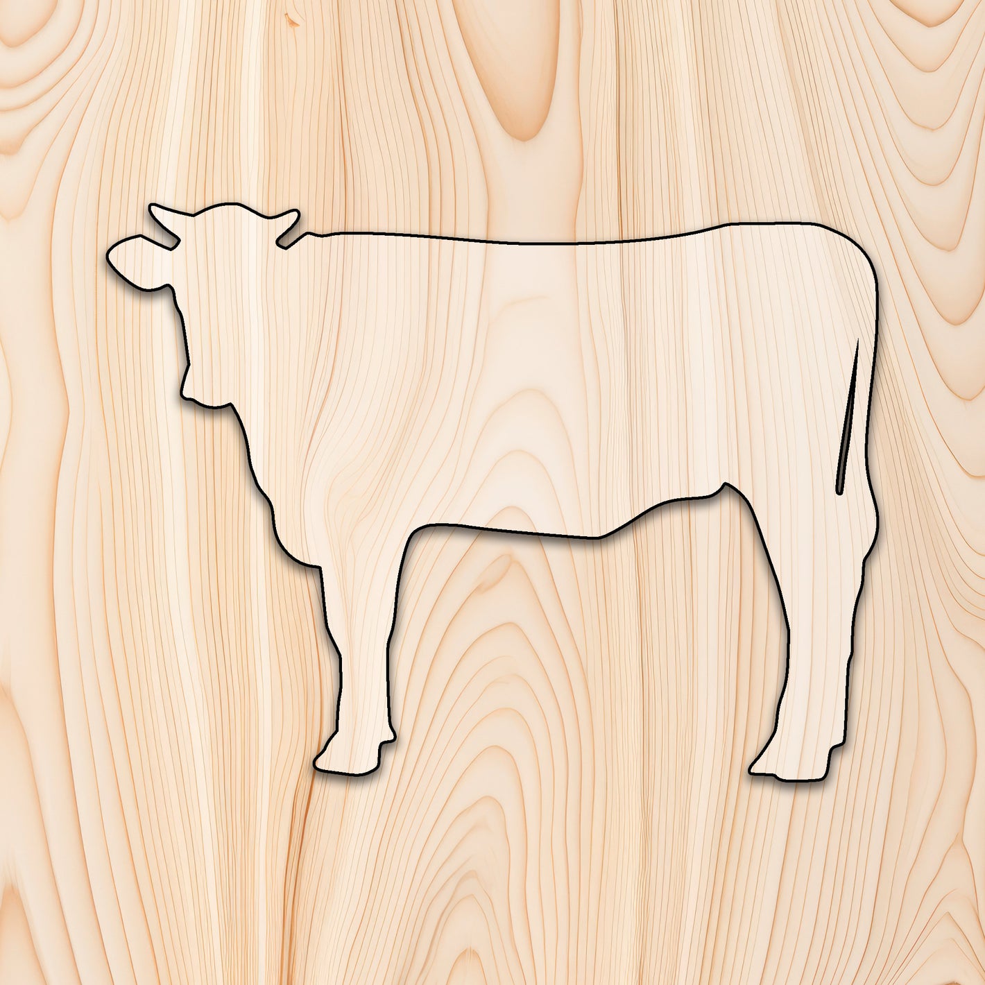 Cow Animal Acrylic Craft Cutout