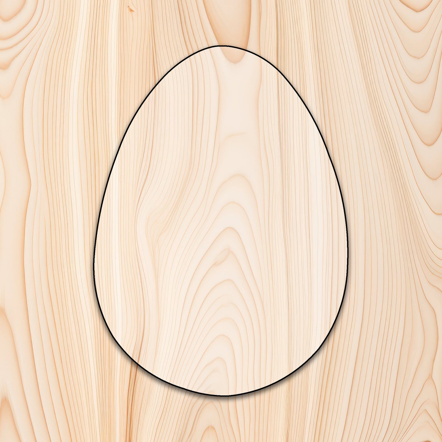 Egg Shape Acrylic Craft Cutout