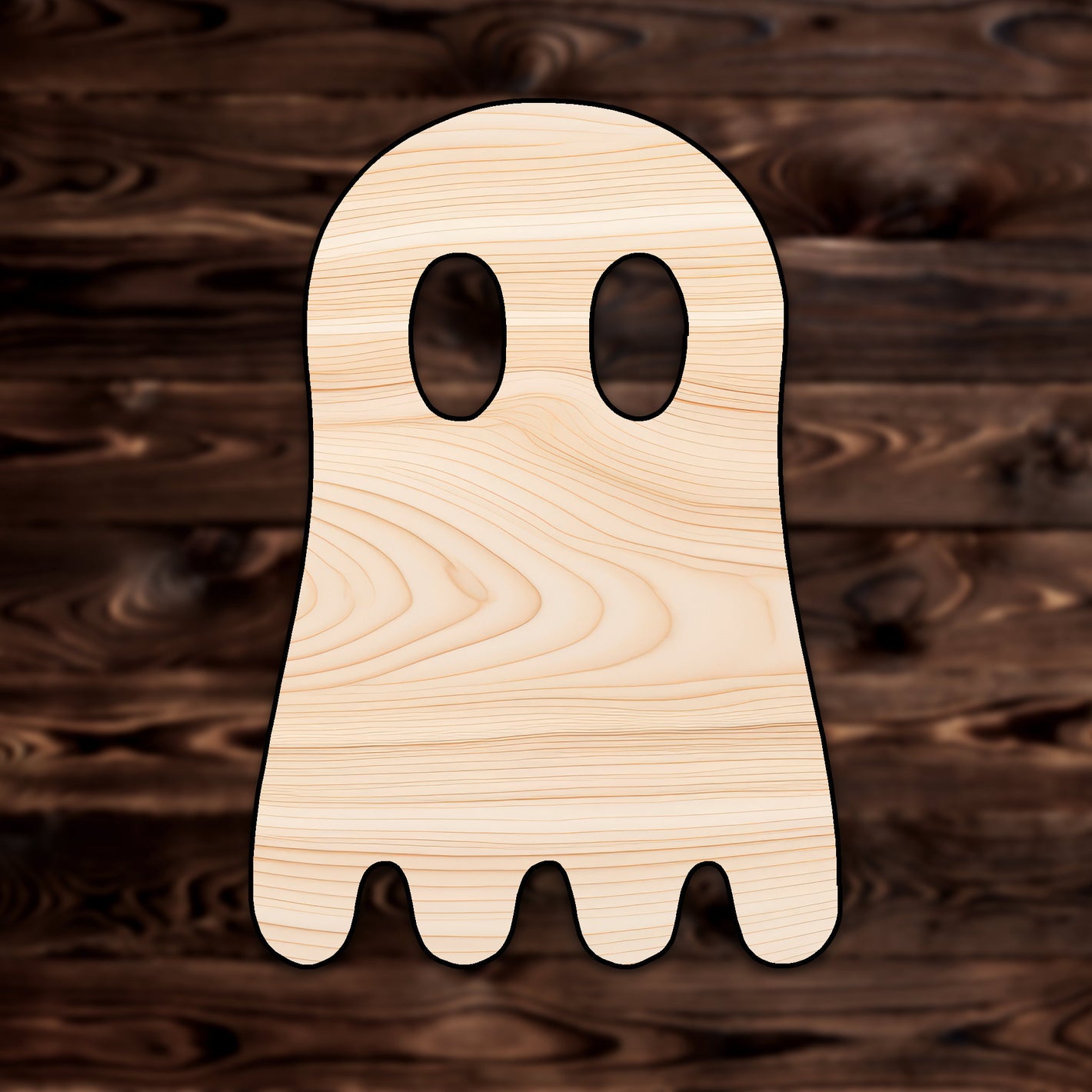 Ghost Plywood Craft Shape