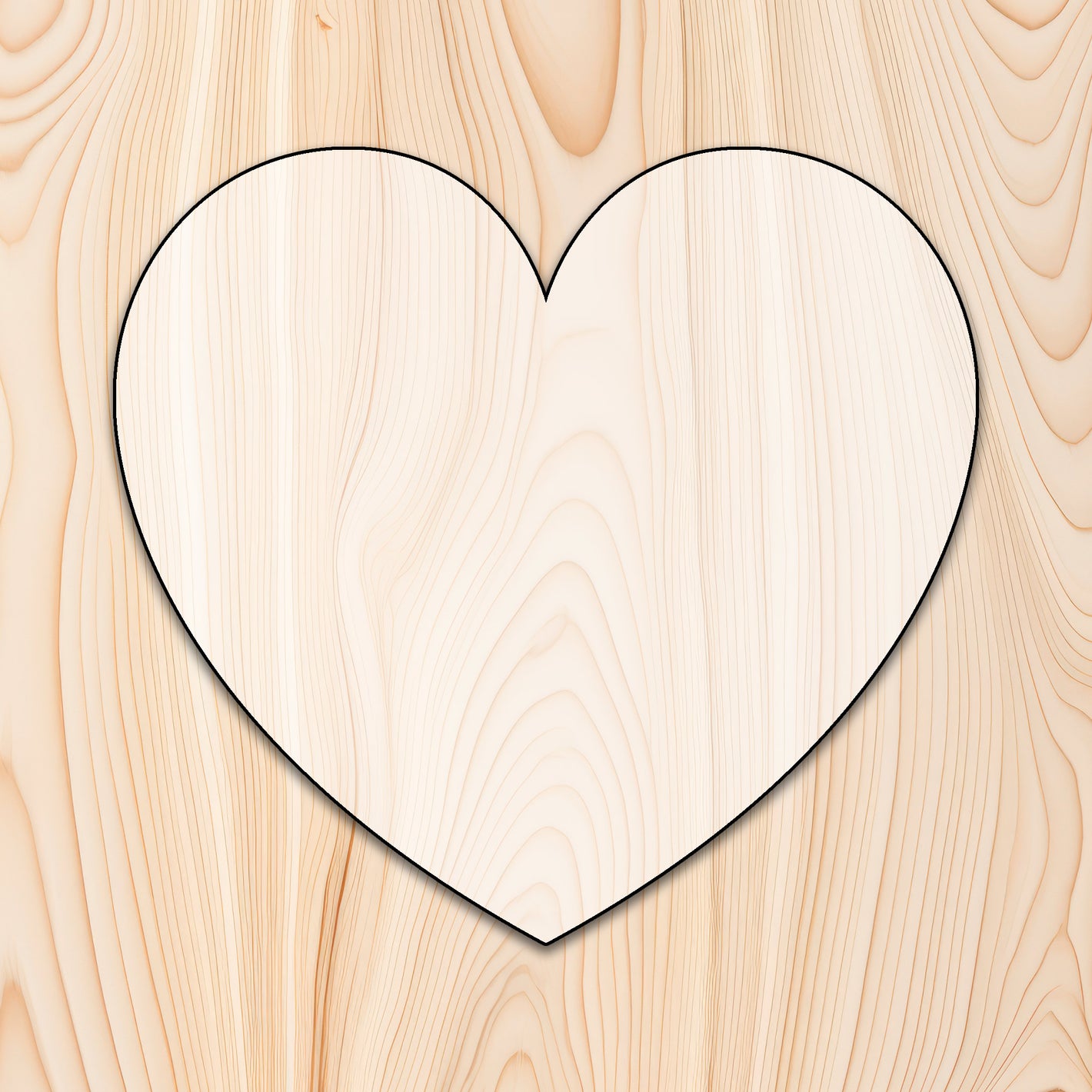 Heart Shape Acrylic Craft Cutout