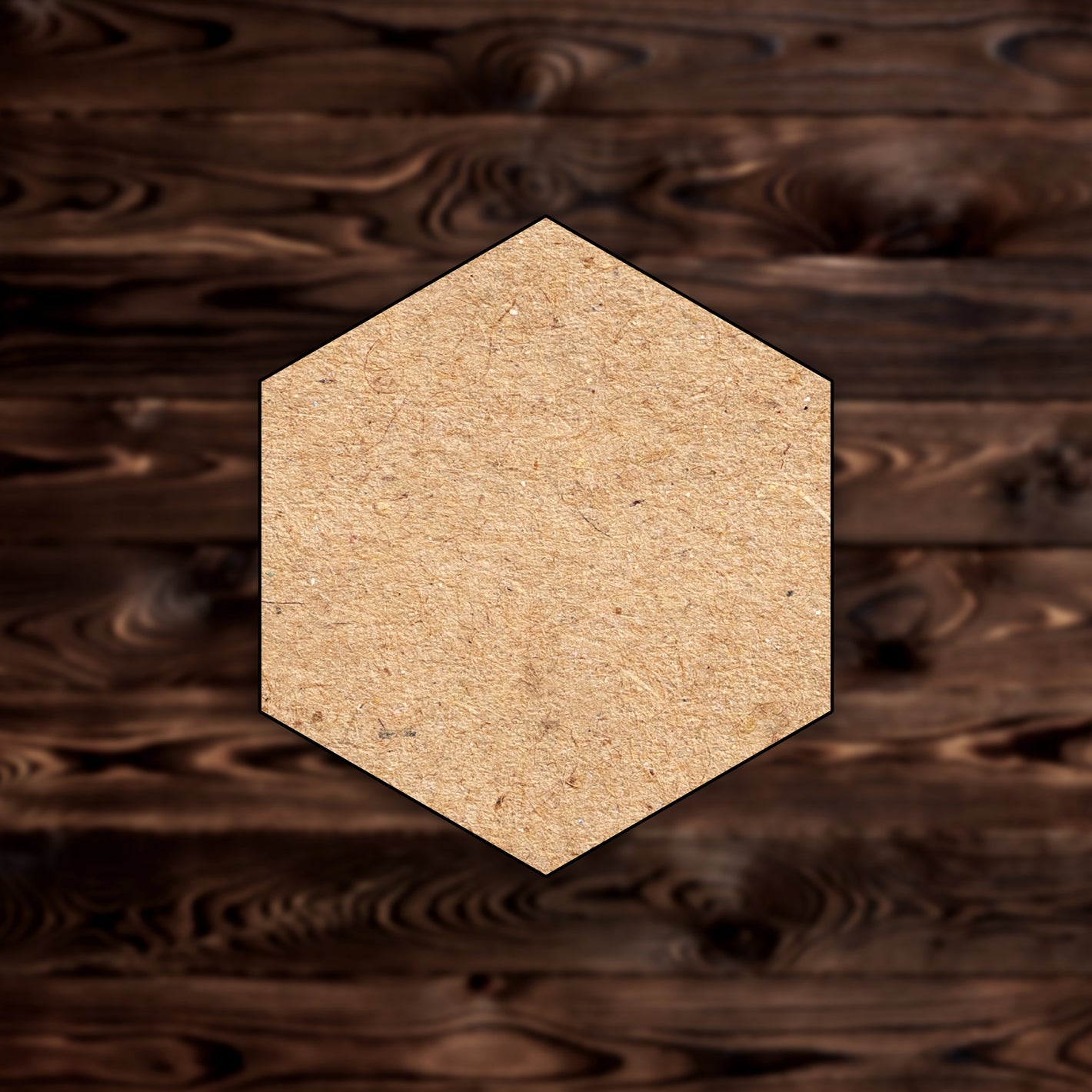 Hexagon Shape MDF Cutout