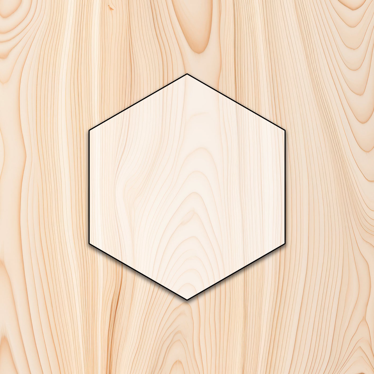 Hexagon Shape Acrylic Craft Cutout