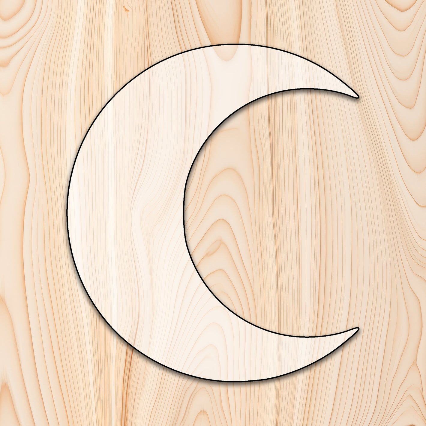 Moon Acrylic Craft Cutout