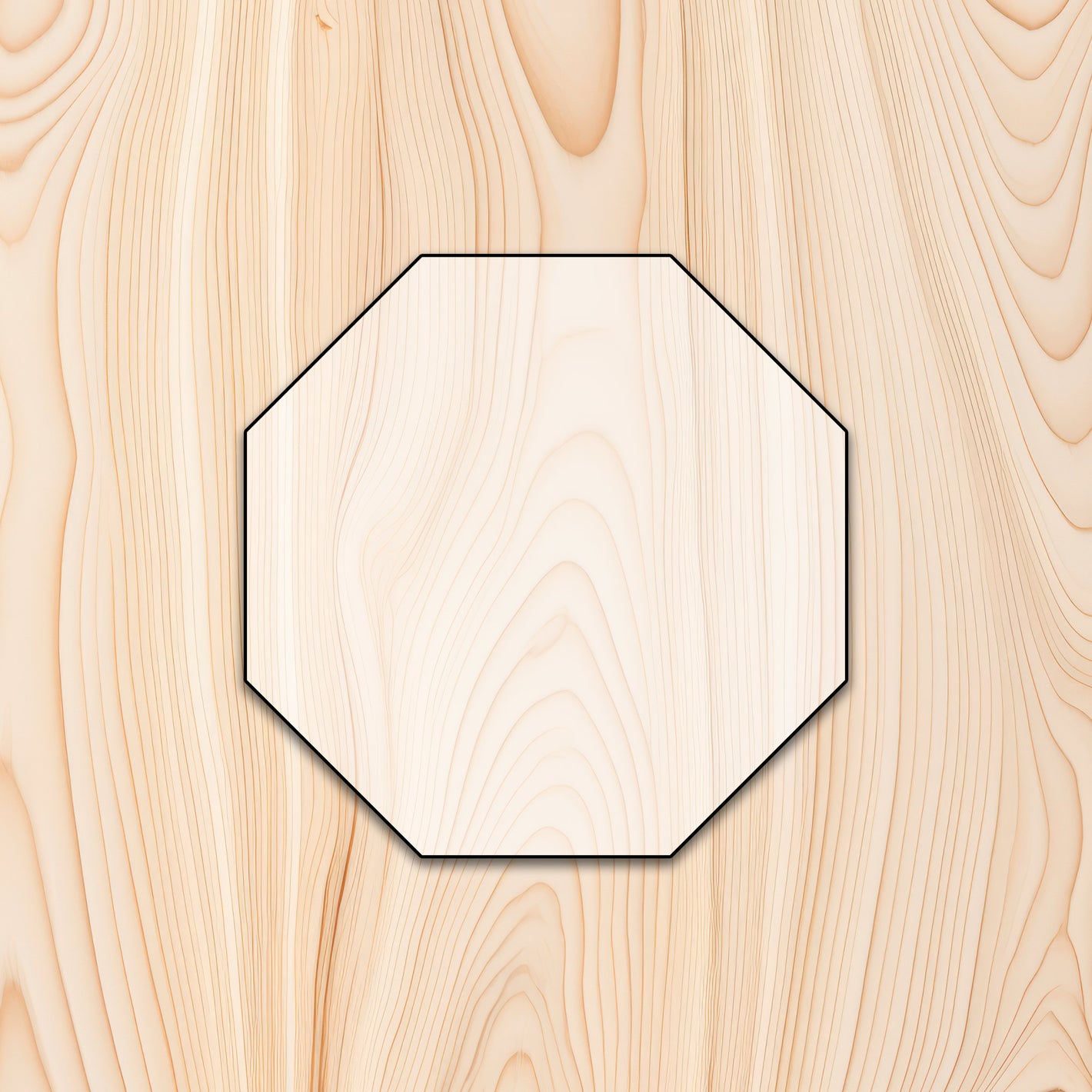 Octagon Shape Acrylic Craft Cutout