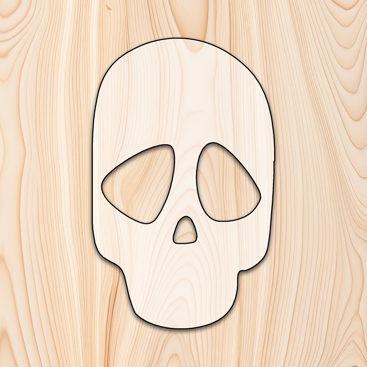 Skull Acrylic Craft Cutout