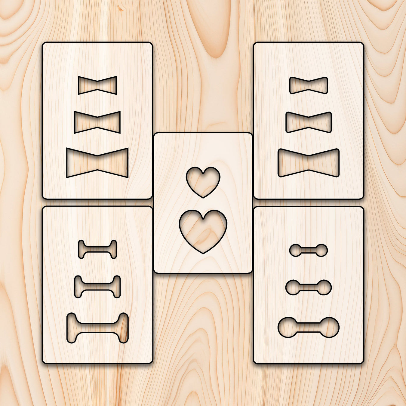 Inlay Acrylic Router Templates