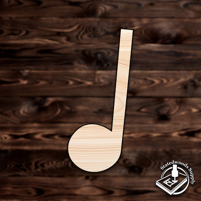 quarter note fourth 1/4 note cutout craft classroom plywood wood