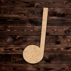 1/4 Quarter Note MDF Craft Cutout