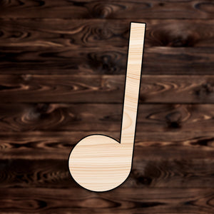 1/4 Quarter Music Note Plywood Craft Shape