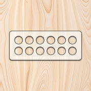 Platform Egg Tray Acrylic Router Template