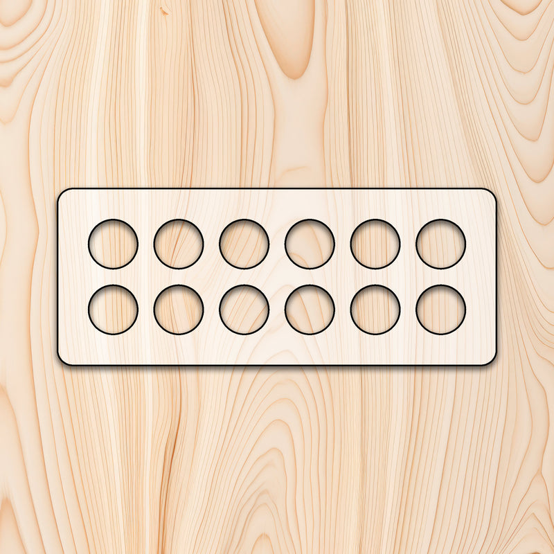 Platform Egg Tray Acrylic Router Template