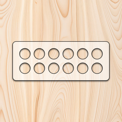 Platform Egg Tray Acrylic Router Template