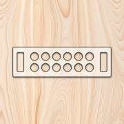 Egg Tray with 2 Handholds Acrylic Router Template