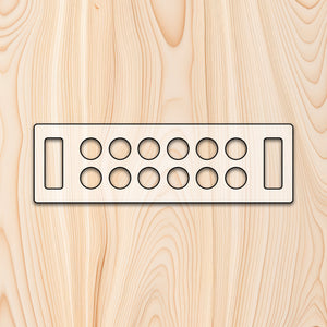 12 Count Egg Tray with 2 Handholds Router Template for woodworking, perfect for shaping custom sized cutting boards, charcuterie boards, trays  and custom projects. With egg prices so high and homesteading so popular, let's keep our chicken eggs in a nice tray.  This egg tray will hold 12 eggs securely. Adding a nice roundover or chamfer to the egg holes really helps to secure eggs.

This egg tray will hold 12 eggs securely.