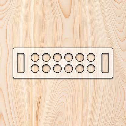 12 Count Egg Tray with 2 Handholds Router Template for woodworking, perfect for shaping custom sized cutting boards, charcuterie boards, trays  and custom projects. With egg prices so high and homesteading so popular, let's keep our chicken eggs in a nice tray.  This egg tray will hold 12 eggs securely. Adding a nice roundover or chamfer to the egg holes really helps to secure eggs.

This egg tray will hold 12 eggs securely.