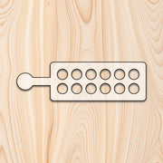 Paddle Style Egg Tray with Handle Acrylic Router Template