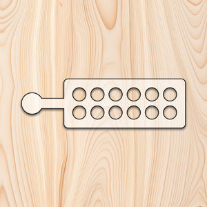 12 Count Egg Tray with Handle Router Template for woodworking, perfect for shaping custom sized cutting boards, charcuterie boards, trays  and custom projects.