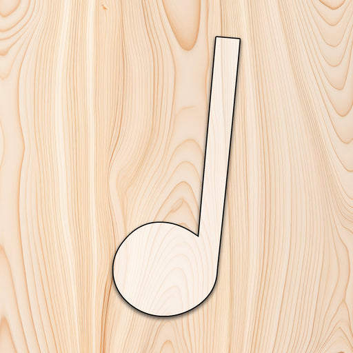 1/4 Quarter Music Note Acrylic Craft Cutout