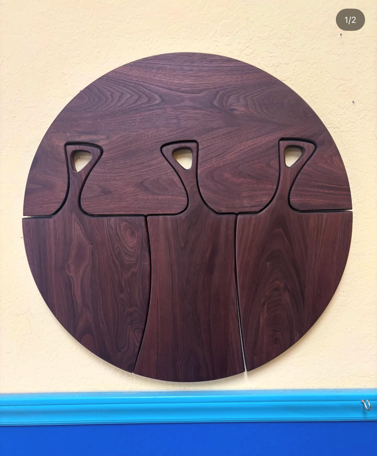 3 Piece Hanging Cutting Board or Charcuterie Board Acrylic Router Template