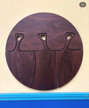 3 Piece Hanging Cutting Board or Charcuterie Board Acrylic Router Template
