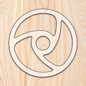 3 Spoke Circle Tray Router Template for woodworking, perfect for shaping custom sized cutting boards, charcuterie boards, trays  and custom projects.