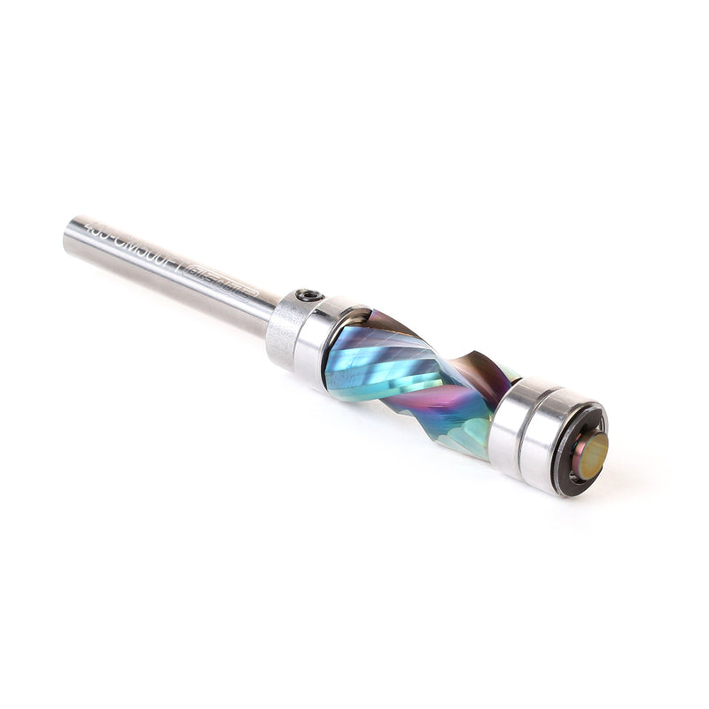 *AstraHP Coated* 1/2″ Compact Compression Flush Trim Router Bit – 1/4″ Shank - 430-CM500FT
