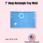 1” Deep Rectangle Tray Mold
