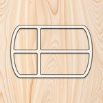 4 Offset Rectangle Tray Router Template for woodworking, perfect for shaping custom sized cutting boards, charcuterie boards, trays  and custom projects.