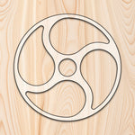 4 Spoke Circle Tray Router Template for woodworking, perfect for shaping custom sized cutting boards, charcuterie boards, trays  and custom projects.