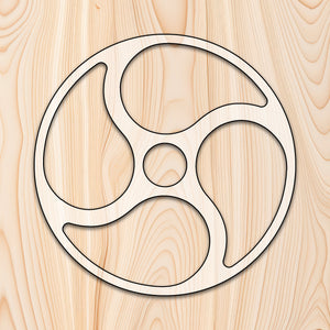 4 Spoke Circle Tray Router Template for woodworking, perfect for shaping custom sized cutting boards, charcuterie boards, trays  and custom projects.