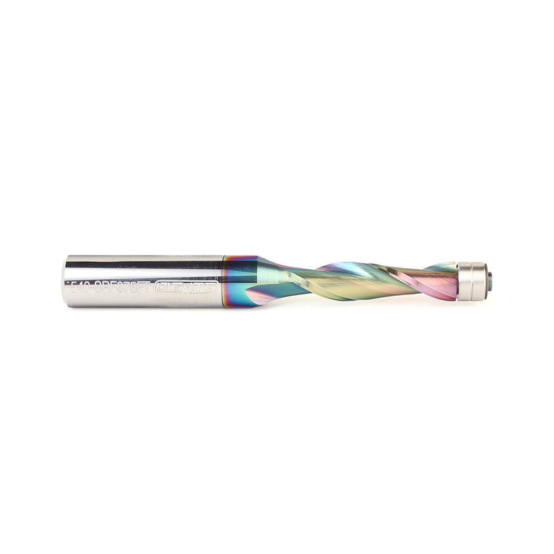 *AstraHP Coated* 3/8″ Up-cut Flush Trim Router Bit x 1/2″ Shank - 540-SRF375FT