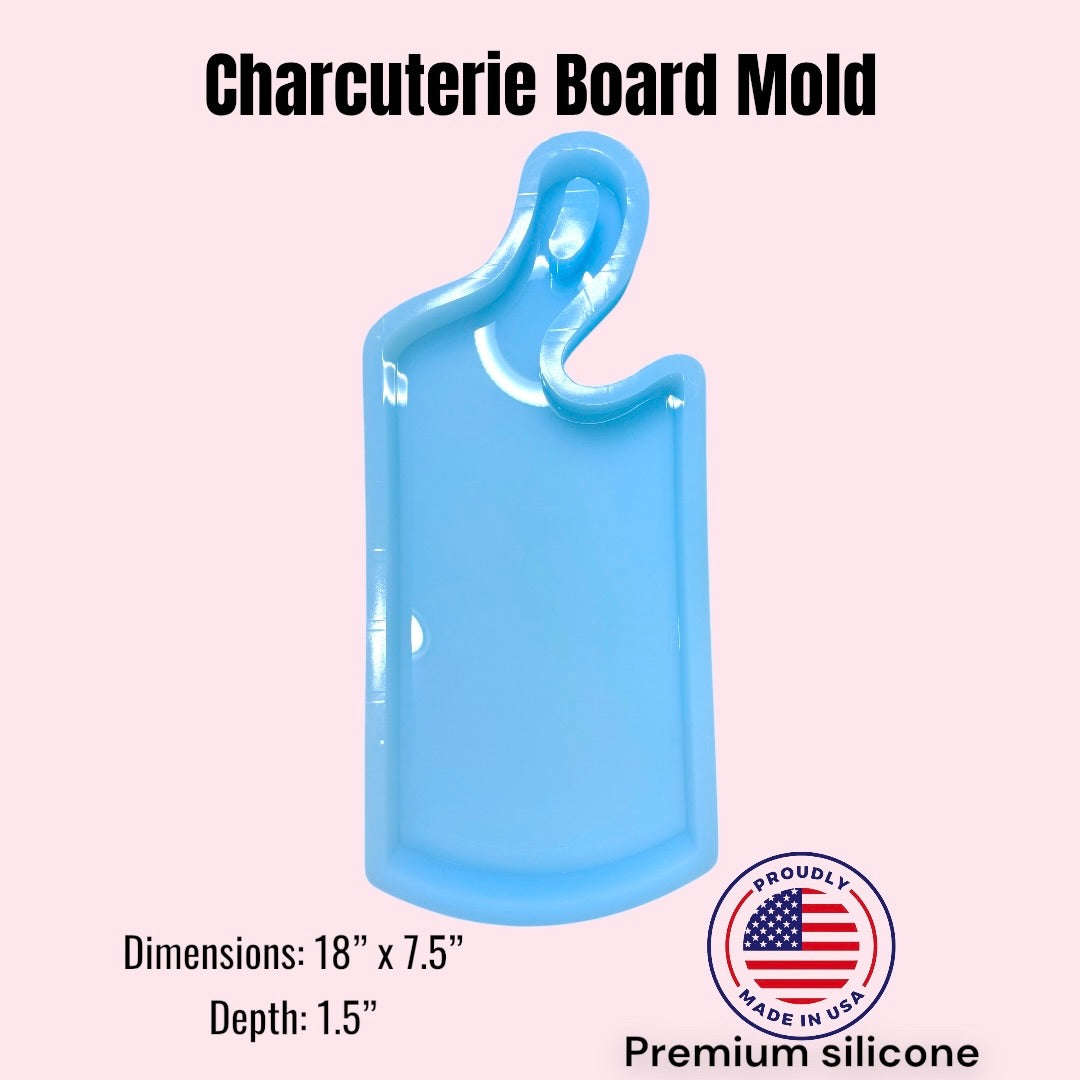 Curved Handle Silicone Mold Charcuterie Board