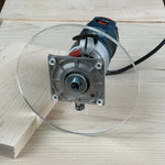 8 inch Round Acrylic Router Base Plate - fits Bosch Colt PR20EVS