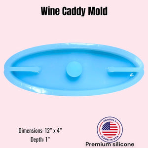 Surfboard Style Wine Caddy Silicone Mold Kit with Template