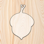 Acorn Cutting Board or Charcuterie Board Router Template  for woodworking, perfect for shaping custom sized cutting boards, charcuterie boards, and custom projects.
