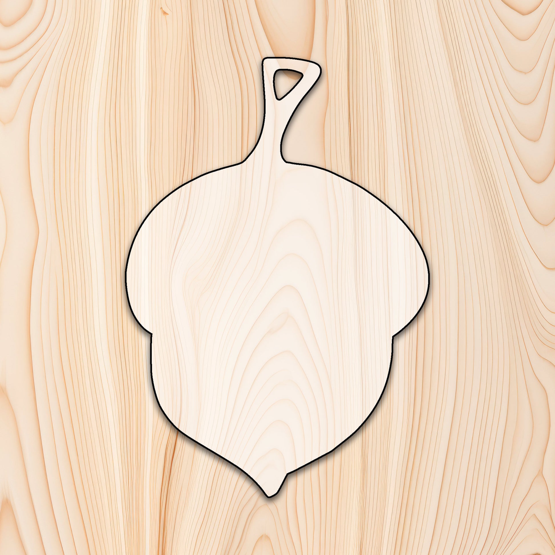 Acorn Cutting Board or Charcuterie Board Router Template  for woodworking, perfect for shaping custom sized cutting boards, charcuterie boards, and custom projects.
