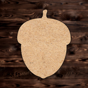 Acorn MDF Craft Cutout , a Intricate laser-cut craft cutout made of MDF, featuring detailed designs and clean edges, perfect for home decor or DIY projects.