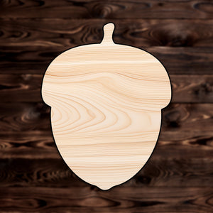 Acorn Plywood Craft Cutout , a Intricate laser-cut craft cutout made of high quality birch plywood, featuring detailed designs and clean edges, perfect for home decor or DIY projects.
