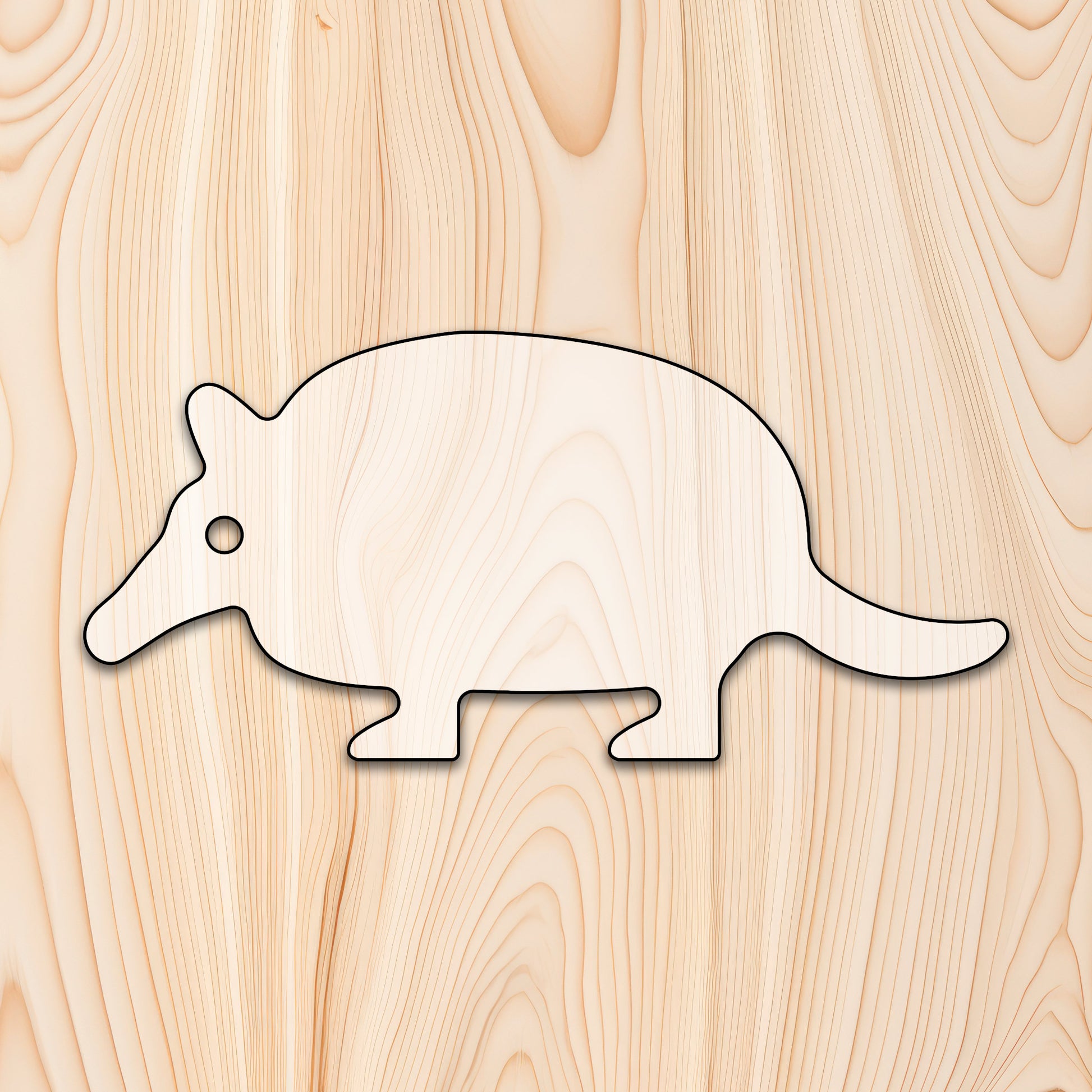 Armadillo Cutting Board or Charcuterie Board Router Template for woodworking, perfect for shaping custom sized cutting boards, charcuterie boards, and custom projects.