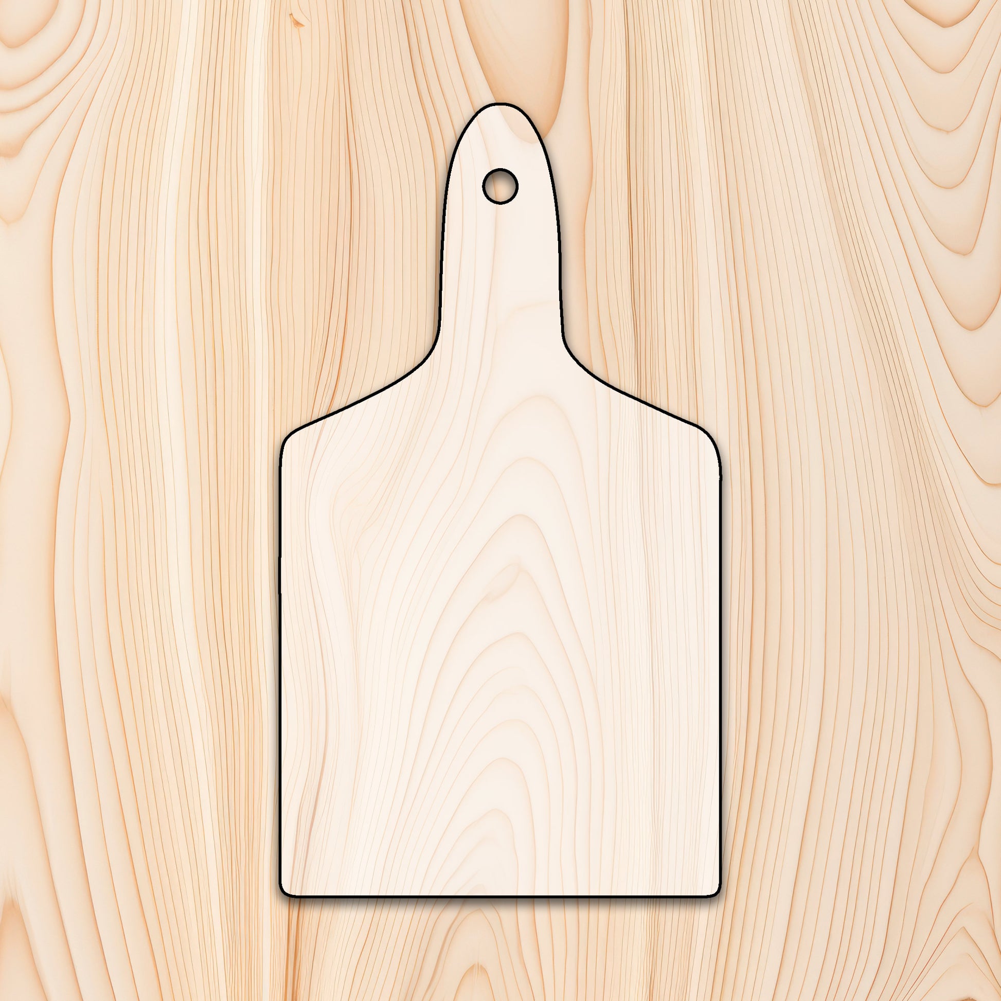  Artisan Handle Cutting Board or Charcuterie Board Router Template for woodworking, perfect for shaping custom sized cutting boards, charcuterie boards, and custom projects.